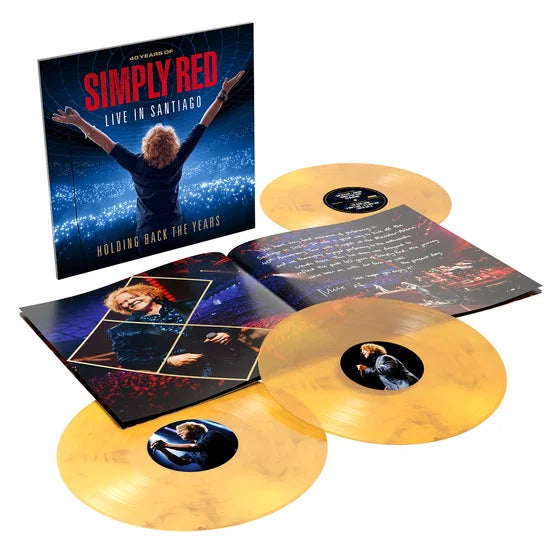 Simply Red Holding Back the Years: Live in Santiago 3LP Trasparente Giallo E Nero Marmorizzato Limitato 5.000 Copie Pre Order dal 26 Giugno