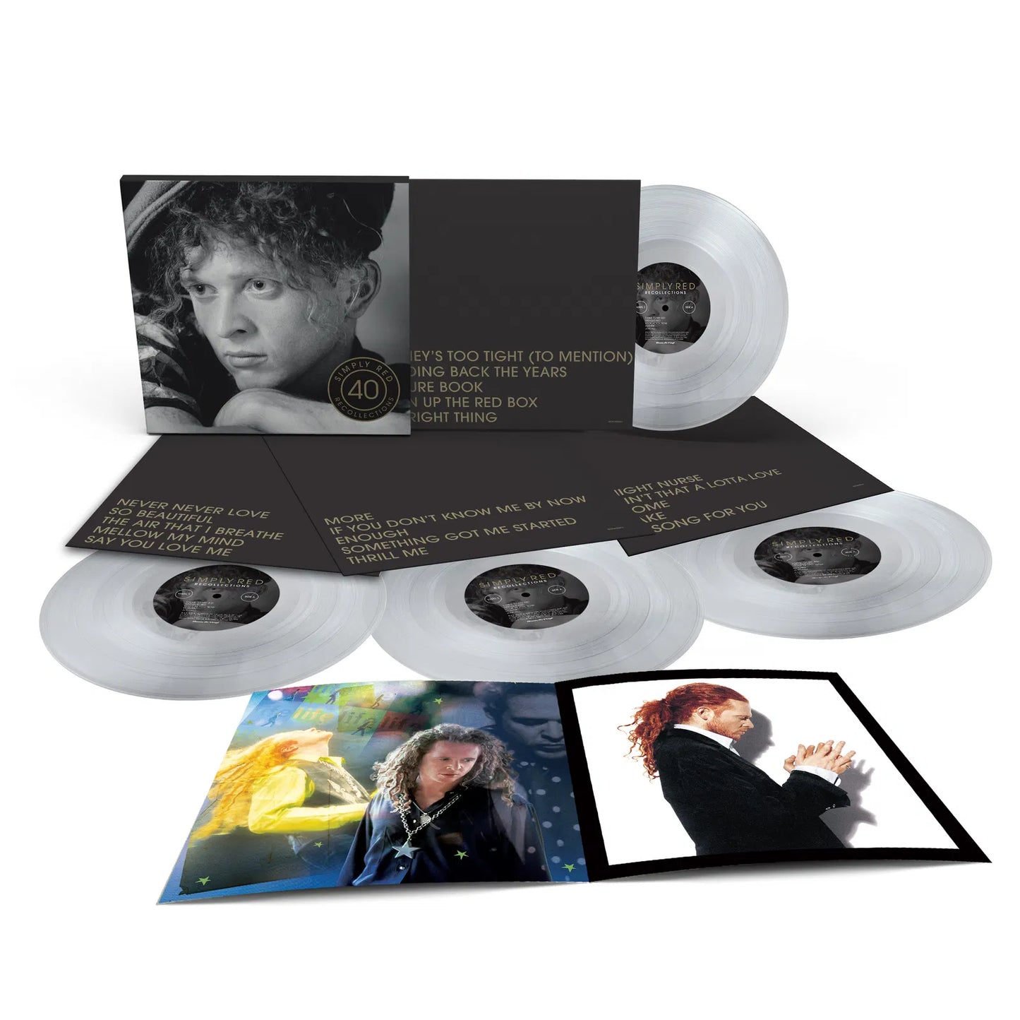 Simply Red Recollections Quattro Vinili trasparenti Deluxe Edition Limitato