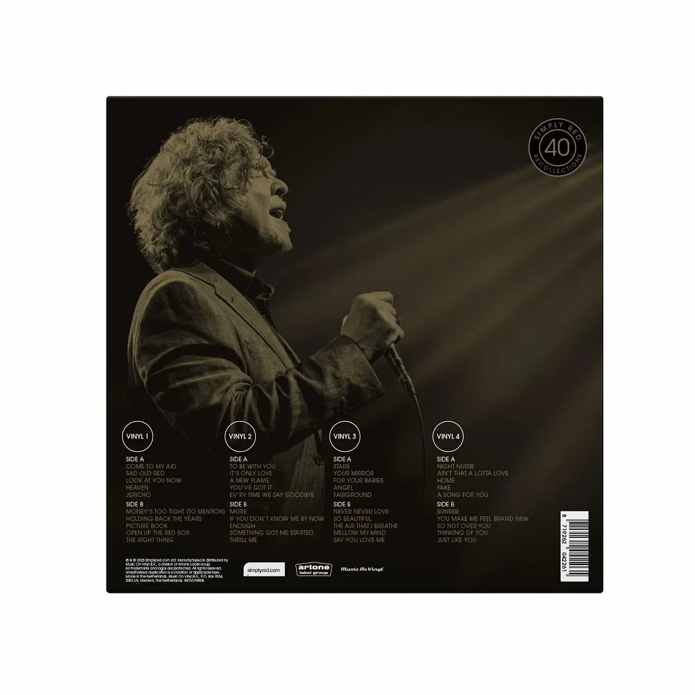 Simply Red Recollections Quattro Vinili trasparenti Deluxe Edition Limitato