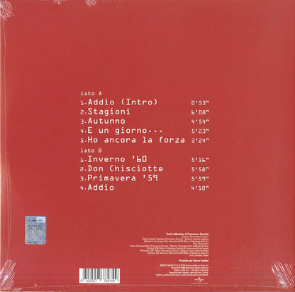 Francesco Guccini Stagioni LP Vinile Nero