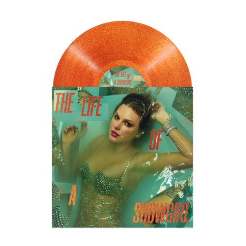 Taylor Swift The Life Of A Showgirl Vinile Arancione Glitterato