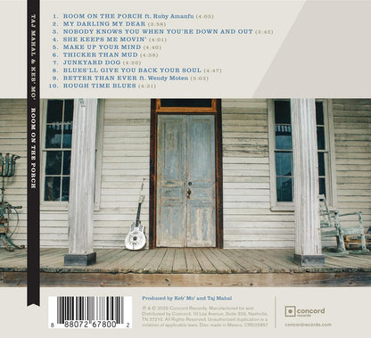 Keb’ Mo’ & Taj Mahal Room On The Porch CD Pre Order Dal 23 Maggio