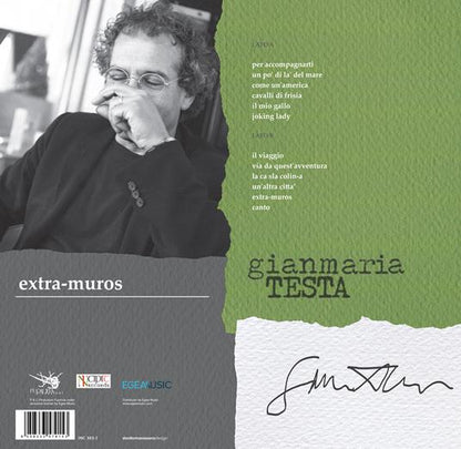 Gianmaria Testa Extra-Muros Vinile Trasparente Numerato Limitato 180Gr.