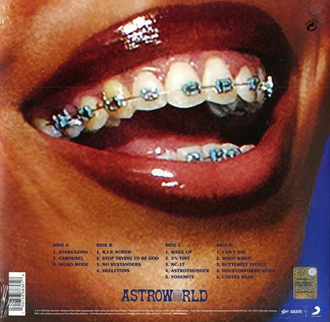 Travis Scott Astroworld Doppio Vinile Nero