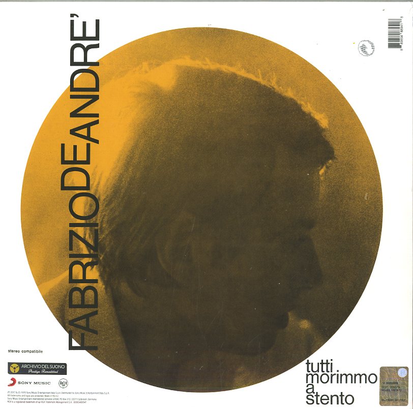 Fabrizio De André – Tutti morimmo a stento | LP vinile nero