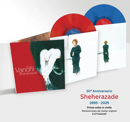 Ornella Vanoni Sheherazade 30Th Anniversario Doppio Vinile Rosso & Blu Trasparente LP