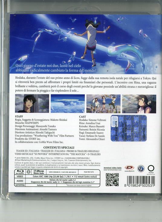 Weathering with You Blu-Ray Anime