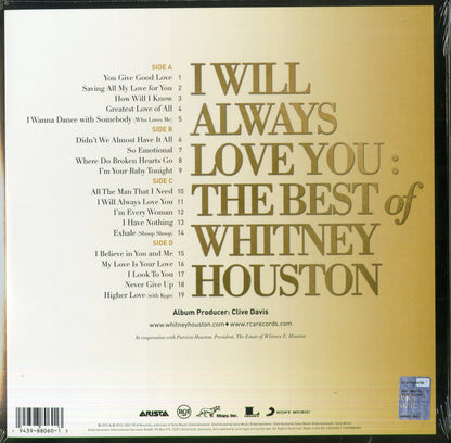 Whitney Houston I Will Always Love You The Best Of Whitney Houston Doppio Vinile LP